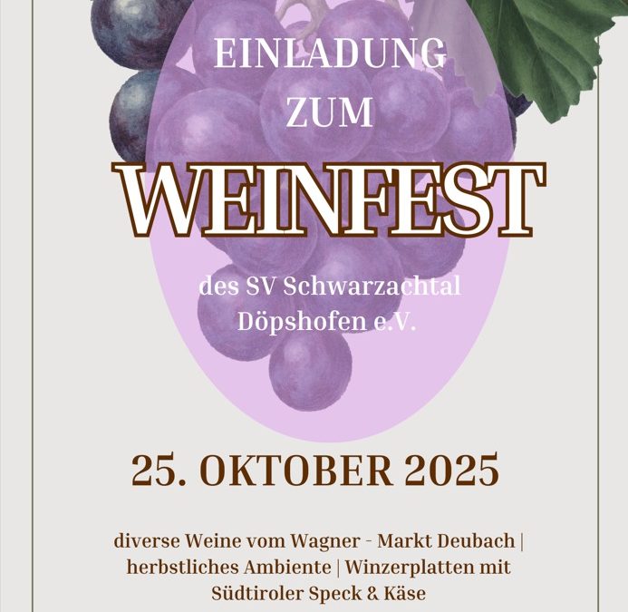 Einladung zum Weinfest 2025