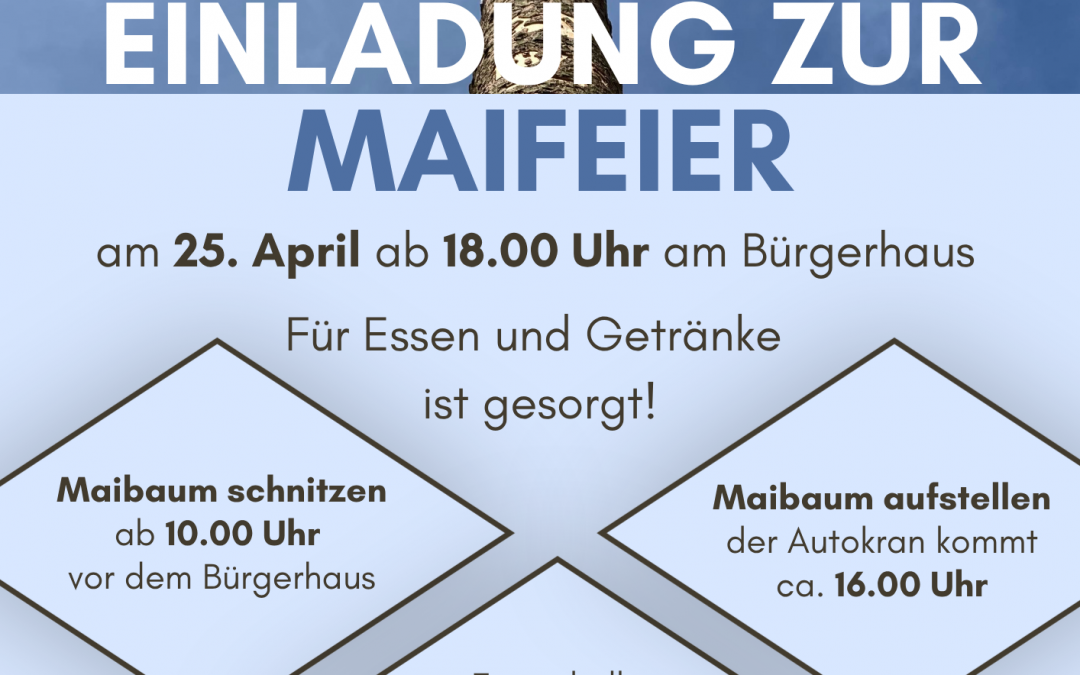 Einladung zur Maibaumaktion 2026